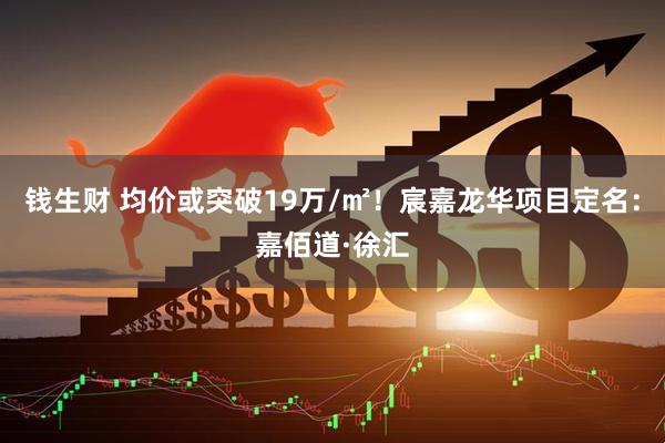 钱生财 均价或突破19万/㎡！宸嘉龙华项目定名：嘉佰道·徐汇