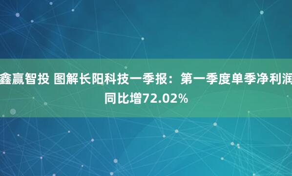 鑫赢智投 图解长阳科技一季报：第一季度单季净利润同比增72.02%