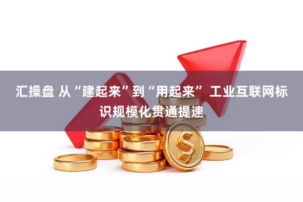 汇操盘 从“建起来”到“用起来” 工业互联网标识规模化贯通提速